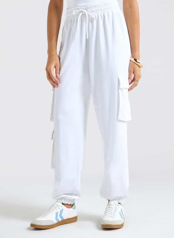 Splash FAV Textured Polo T-shirt and Cargo Joggers Set - Image 4