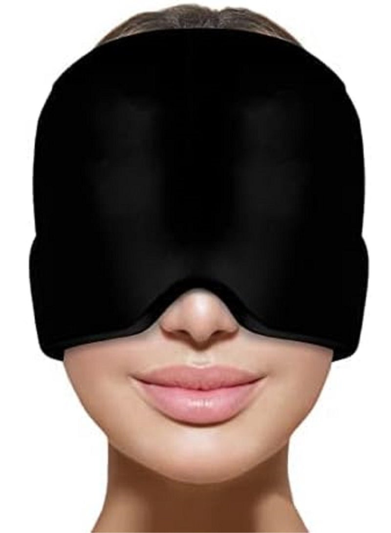 Generic Migraine Relief Hat One Size Fits All Headache Cap with Reusable Ice Gel Pack for Puffy Eyes, Stress Relief and more - Image 1