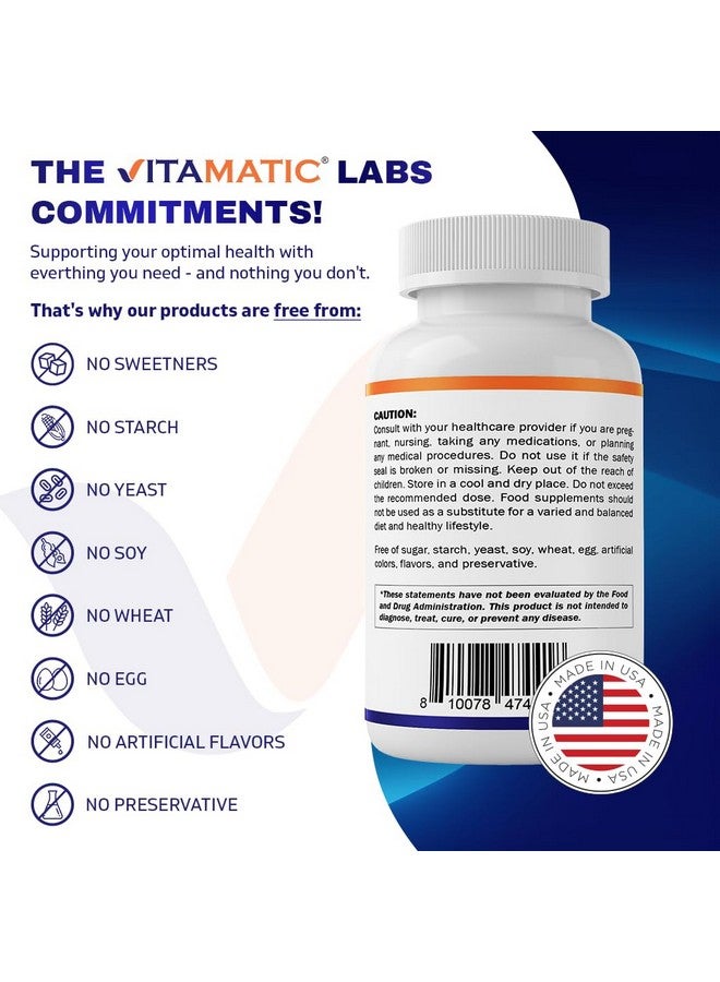 Vitamatic Caffeine Pills 200mg per Serving, 250 Vegetarian Tablets - Image 5