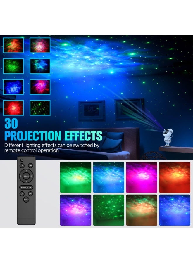 M.A&F's Original M.A&F's Night Light Astronaut Galaxy Star Projector, 30 Projection Modes 360 night Lamp with Timer Remote, Dimmable Combinations Romantic Starry Sky Best Gift for Bedroom Living Room - Image 2