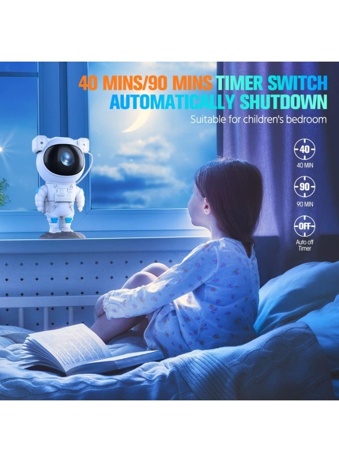 M.A&F's Original M.A&F's Night Light Astronaut Galaxy Star Projector, 30 Projection Modes 360 night Lamp with Timer Remote, Dimmable Combinations Romantic Starry Sky Best Gift for Bedroom Living Room - Image 4