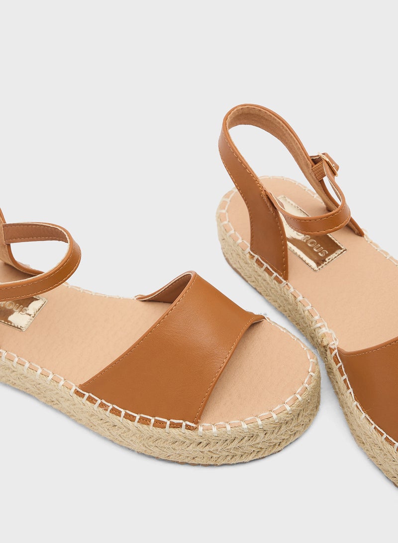 GLAMOROUS Casual Ankle Strap Espradrilles - Image 4