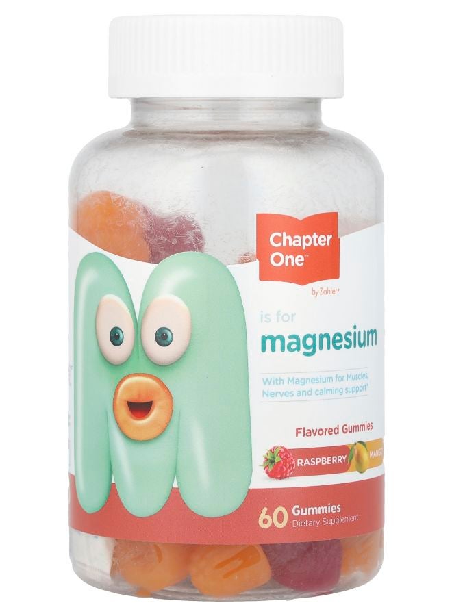 Chapter One Magnesium Gummies Raspberry Mango 60 Gummies