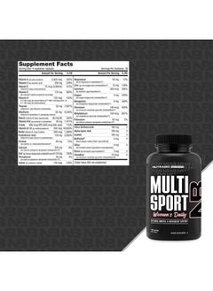 NutraBio NutraBio Multisport for Women - Womens MultiVitamin - 33 Vitamins, Minerals, Micronutrients - Rich in Antioxidants - Supports Peak Athletic Performance, Energy, Metabolism (120 Vegetable Capsules)  - Image 2