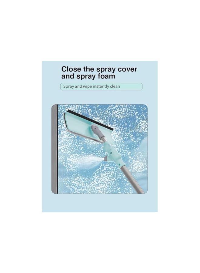 Green Tiger | 3-in-1 U-Shape Window Cleaner | Telescopic Squeegee with Rotatable Head | Adjustable Cleaning Tool for Windows - Image 4