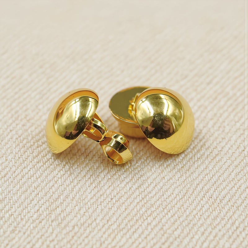 Heavy Duty Gold Metal Buttons 15mm 24L Scratch Resistant Anti Tarnish Washable For Daily Garments - Image 4