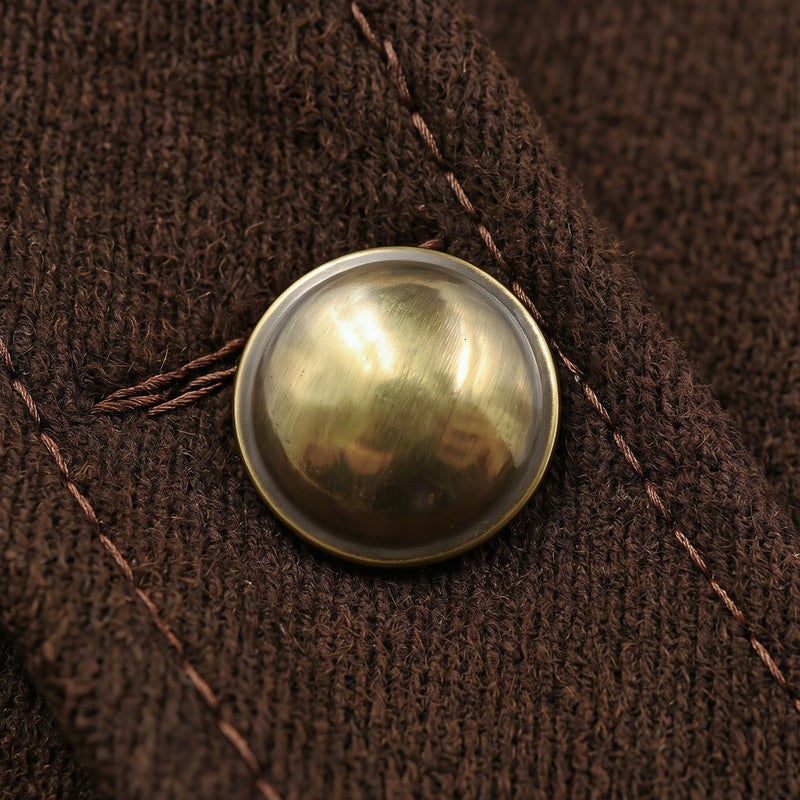Heavy Duty Gold Metal Buttons 15mm 24L Scratch Resistant Anti Tarnish Washable For Daily Garments - Image 5