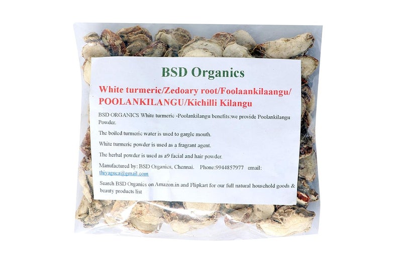 BSD Organics White turmericZedoary rootFoolaankilaanguPOOLANKILANGUKichilli Kilangu 400g