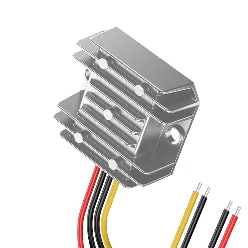 DC 12V/24V/36V to 5V (Accept DC 8-40V Inputs) Truck Car Step Down Power Adapter Converter Reducer Regulator for Auto Electronics Vehicle Boat Solar System - 10A 50W