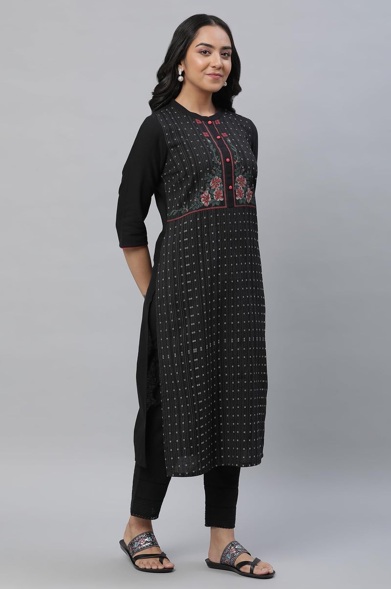 Aurelia Geometric Printed Printed Cotton Straight Long Kurta for Women - Image 5