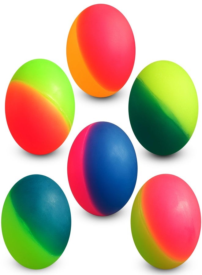 Bedwina Jumbo Super Bouncy Balls - (Pack of 6) 2.35 Inch Balls for Kids in Bright Assorted Multi Colors for Birthday Party Favors and Carnival Prizes in Bulk - Image 4