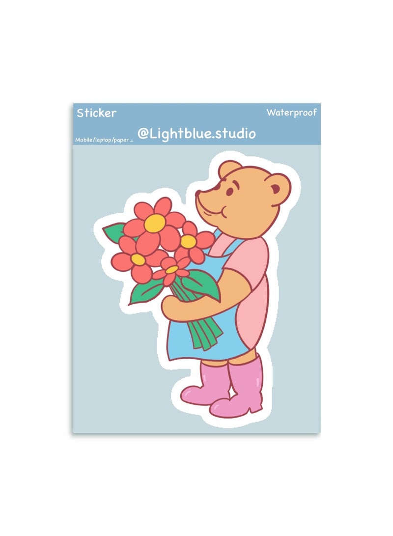 Boomah Accessories 1-Piece Creative cute friendship Waterproof Vinyl Stickers, for Laptop , Mobile , Mug , Skateboard , Guitar for kids, adult , girls, nursery 8x6cm - Image 2