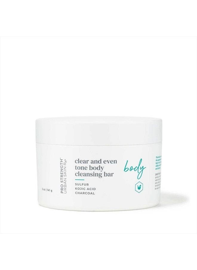 Urban Skin Rx - Clear and Even Tone Body Cleansing Bar | Smoothing + Clarifying Cleanser Promotes Even Skin Tone + Improves Appearance of Dark Spots + Blemishes, Use on Back, Shoulders, & Chest | 5 Oz - Image 1