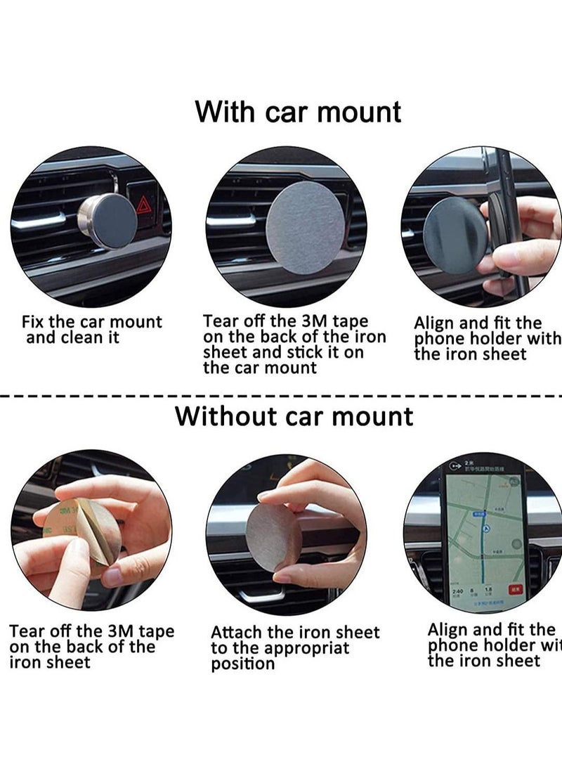 Magnetic Phone Ring Holder Ultra-Thin 3mm Anti Drop Finger Kickstand Silicone Back Ring Cell Phone Grip Phone Stand for Magnetic Car Mount and Most Smart Phones and Tablets  - Image 3