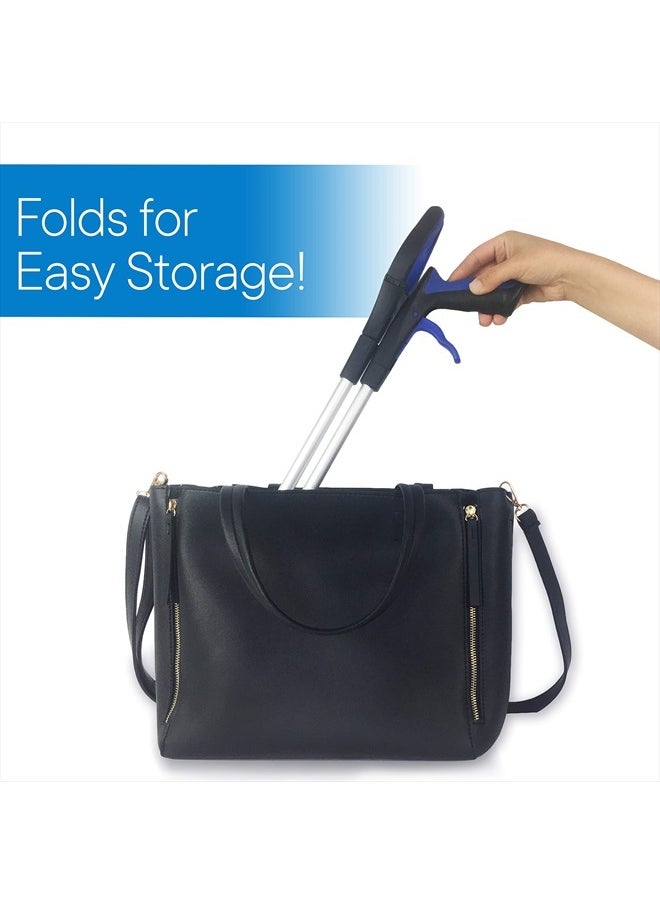 RMS - 34 Inch Extra Long Reacher Grabber - Foldable Gripper and Reaching Tool with Rotating Jaw - Image 1