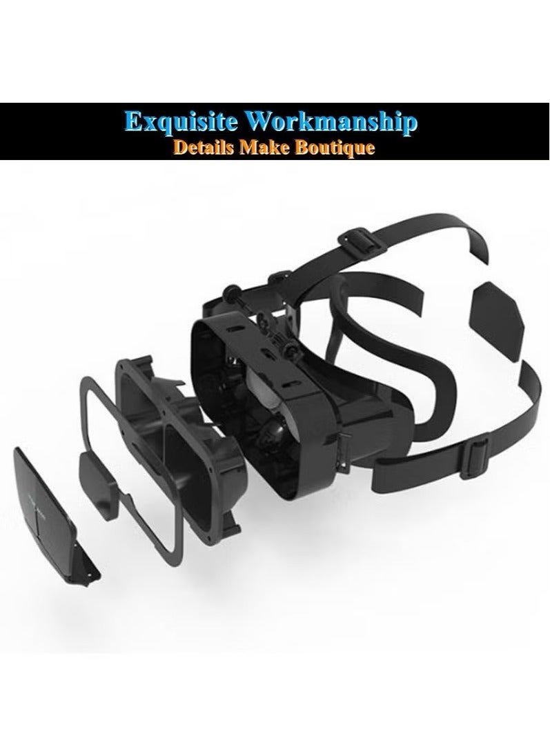 Original G10 IMAX Giant Screen VR Glasses 3D Virtual Reality Box Google Cardboard Helmet for 4.7-7 Smartphone, Matching Joystick - Image 3