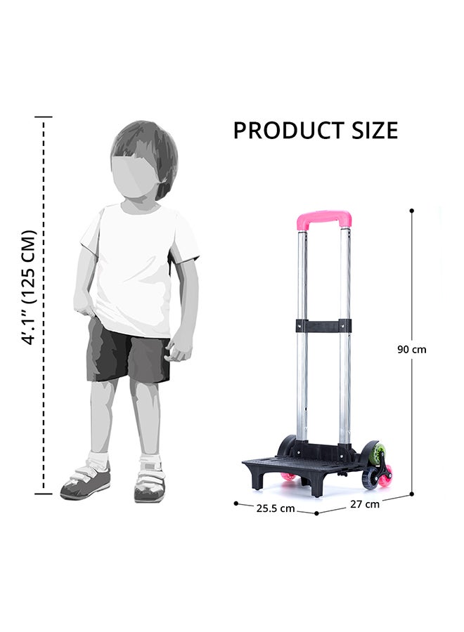Nova kids Universal School Bag Trolley - Pink - Image 4