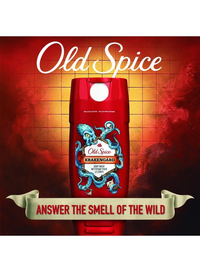 Old Spice غسول الجسم مجموعة برية كراكنغارد 16 أوقية سائلة - Image 4