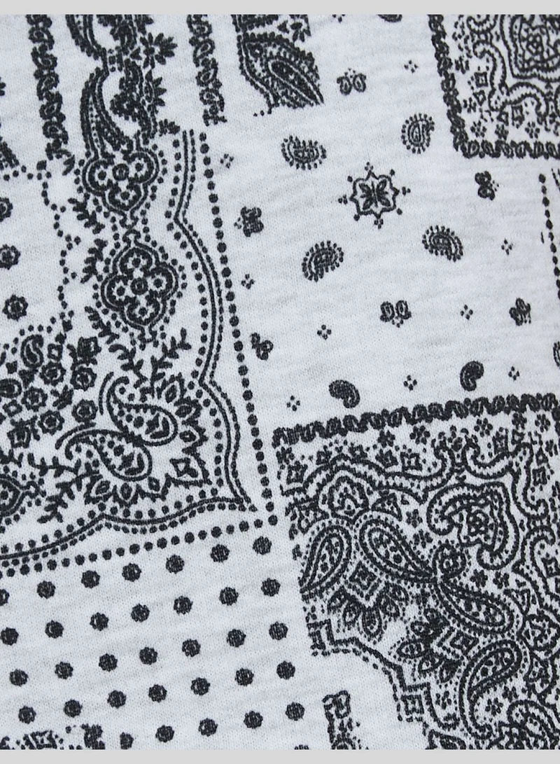 كوتون Shorts Drawstring Pockets Cotton Ethnic Printed