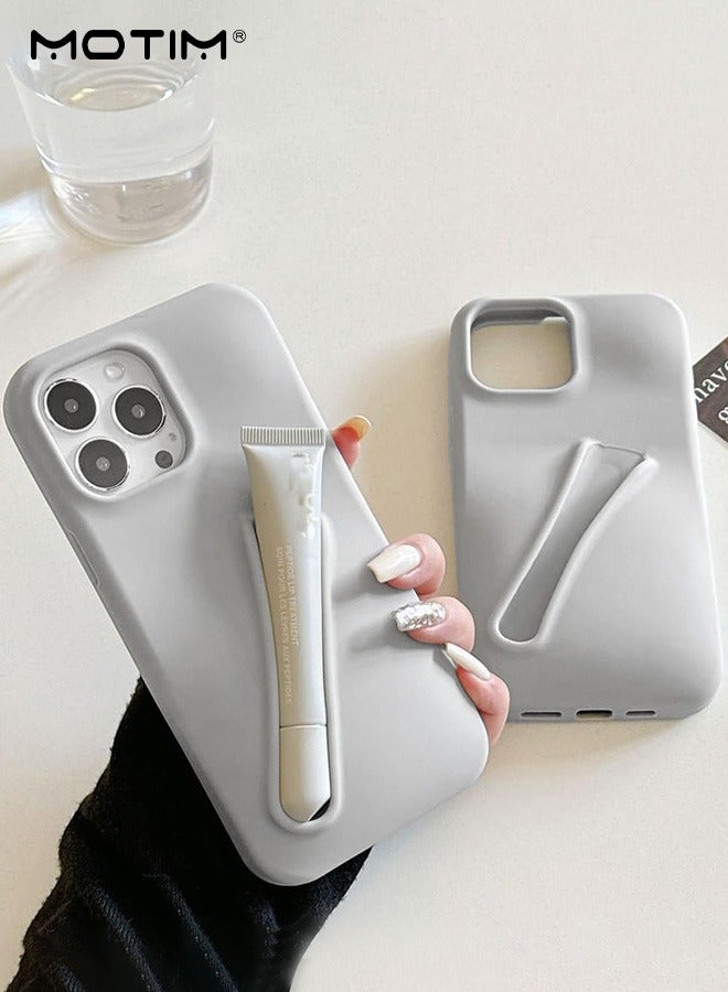 Motim Silicone Phone Case with Lip Holder for iPhone 15 pro max/14pro max(No Lip Gloss), Lip Gloss Adhesive Sleeve for Phone, Lip Gloss Can Be Placed In Phone Case - Image 2