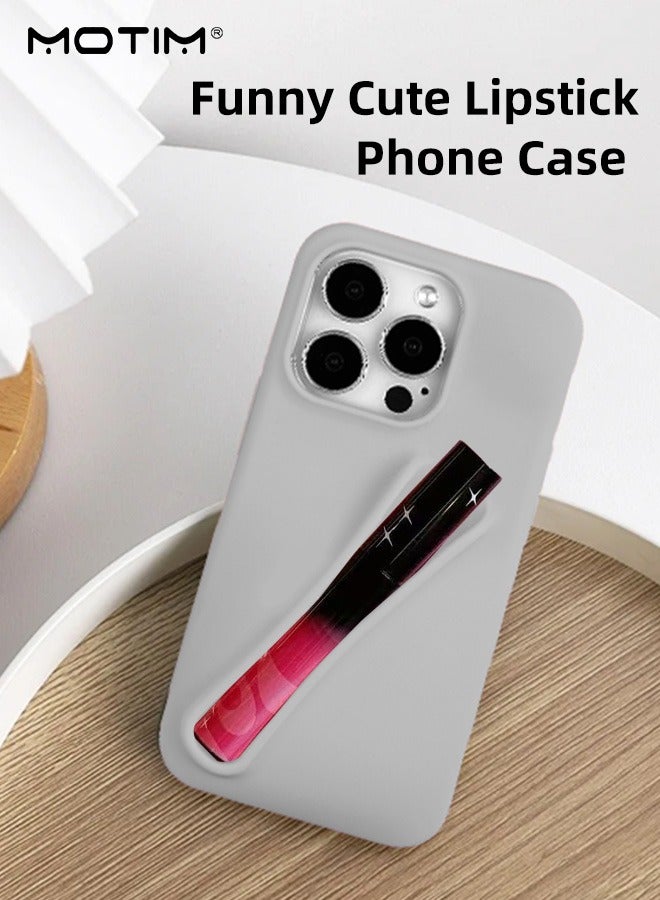 Motim Silicone Phone Case with Lip Holder for iPhone 15 pro max/14pro max(No Lip Gloss), Lip Gloss Adhesive Sleeve for Phone, Lip Gloss Can Be Placed In Phone Case - Image 3