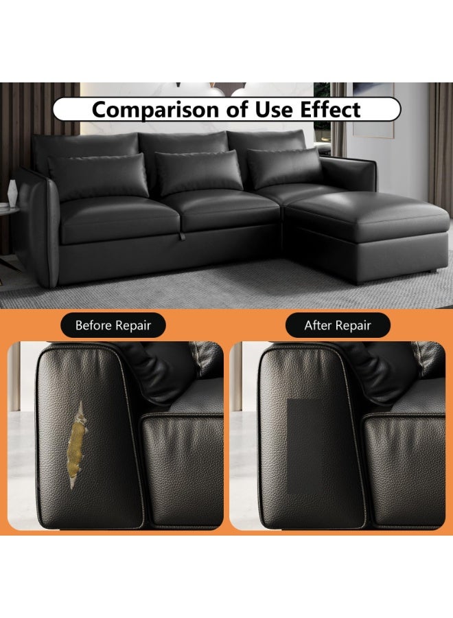 DOUGEI Self Adhesive Leather Repair Patch, 3 x 60 inch Leather Repair Tape, Leather Patches for Furniture, Vinyl Repair Kit for Couches, Boat Seats, Furniture - Image 4