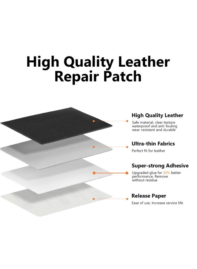 DOUGEI Self Adhesive Leather Repair Patch, 3 x 60 inch Leather Repair Tape, Leather Patches for Furniture, Vinyl Repair Kit for Couches, Boat Seats, Furniture - Image 2