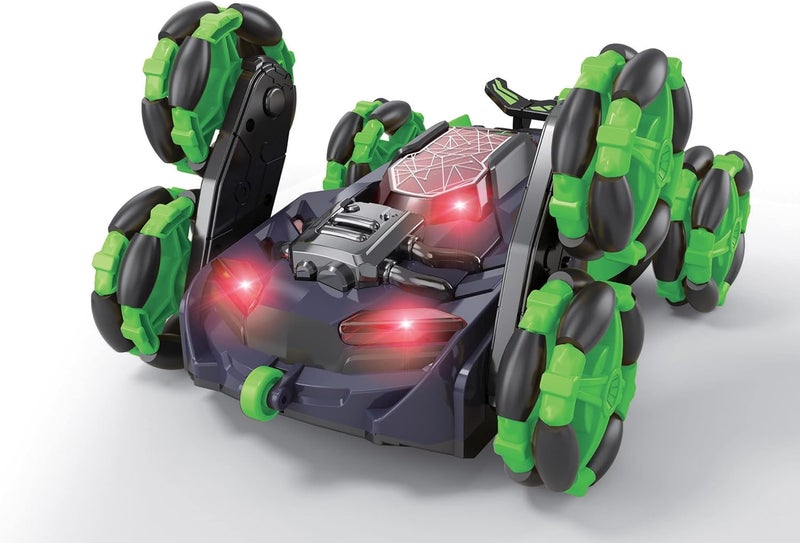 Lexibook Crosslander® Flip, Remote Control car, up to 8km/h, 360° Figure, Sound and Light Effects, Smoke Jet, 6 Wheels, Rechargeable, RC45 - Image 2