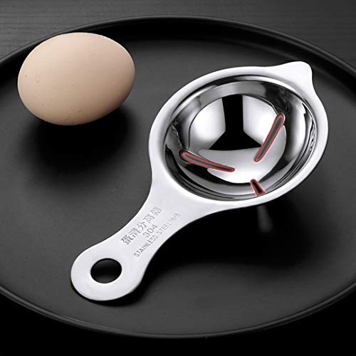 TOMATUS 1 PCS 304 Stainless Steel Egg Separator, Egg White Yolk Filter Separator, Egg Sieve,Egg Strainer Spoon Filter Egg Divider Kitchen Baking Tools. - Image 3