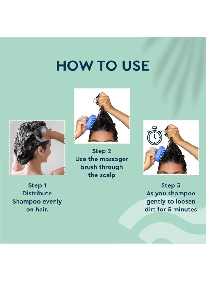 Silicone Massager Brush  Hair Massage Comb Multi-Colour - Image 4