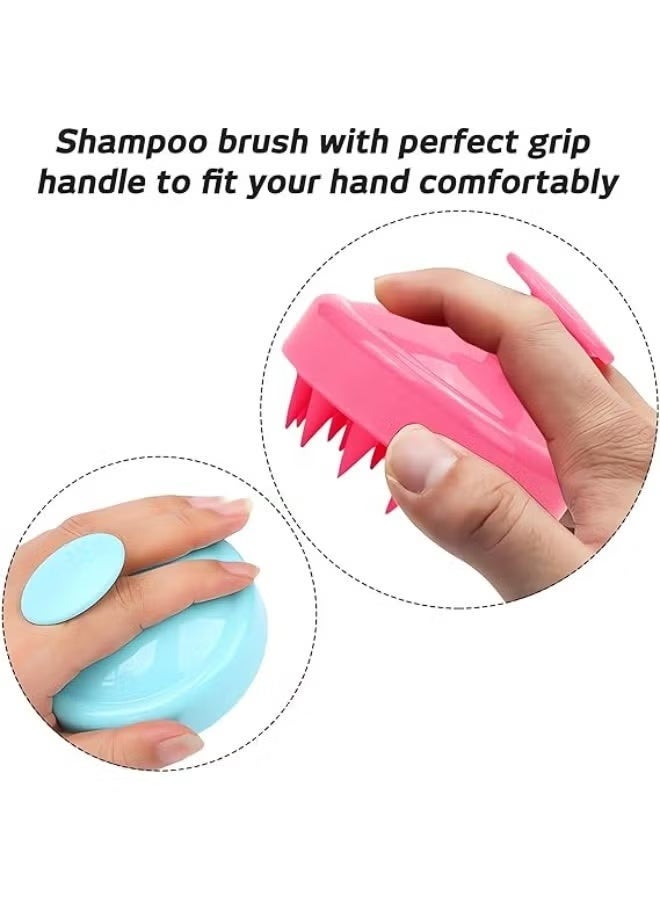 فرشاة تدليك سيليكون ومشط تدليك الشعر متعدد الألوان - Image 2
