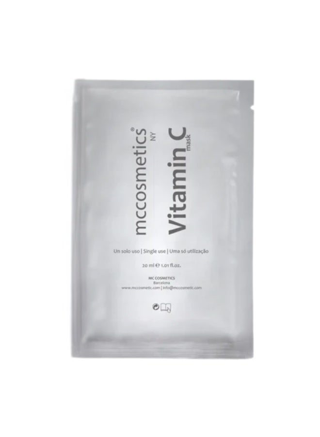 أم سي كوزمتيكس نيويورك ماسك فيتامين سي يحسن ملمس ويفتح البشرة ويمنع تأكسد البشرة ( كيس 30 مل )