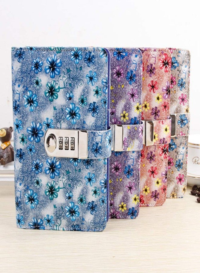 ARRLSDB Password Journal with Lock, Journal with Composition Lock Binder Diary (7.3×5.3 Inch) A6 Refillable Leather Journal Password Journal Locking Personal Diary (Pink) - Image 5