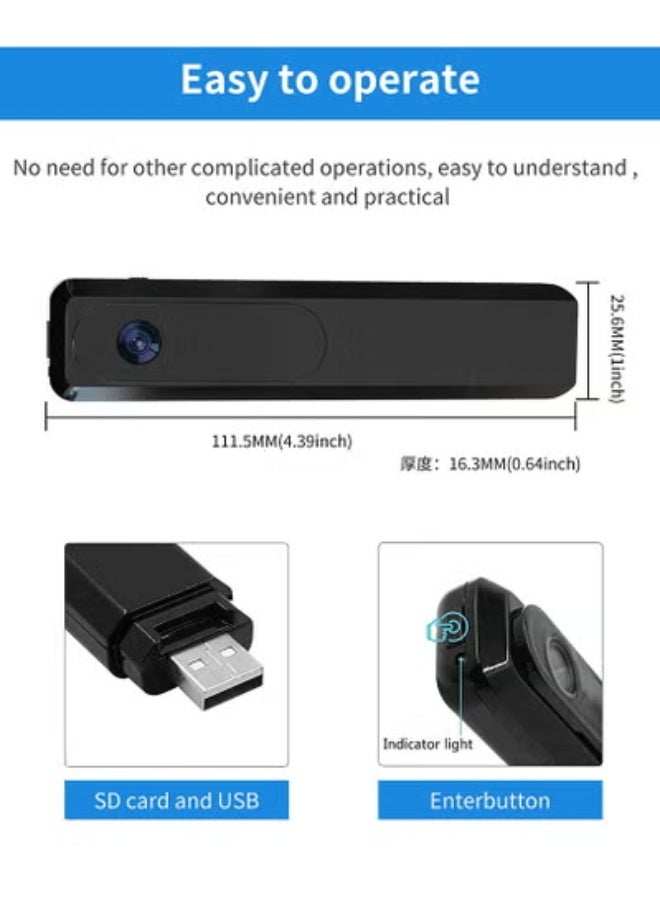 GULFLINK GULFLINK T1 1080P HD Portable Mini Infrared Night Vision Security Camera Pen - Image 4