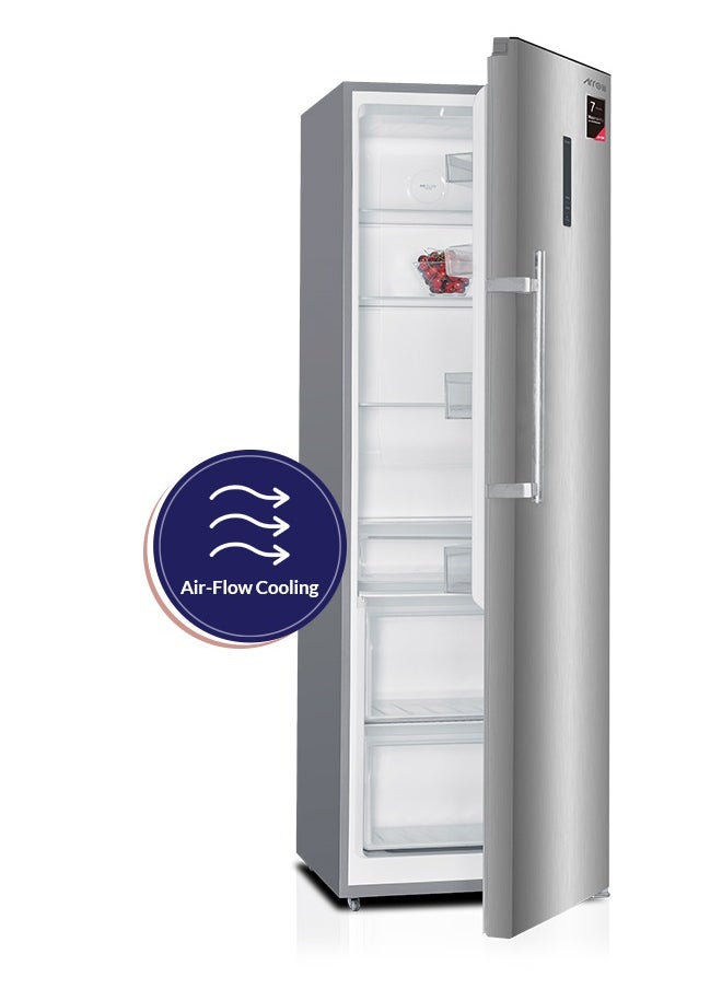Arrow - 352 LTR SINGLE DOOR UPRIGHT FRIDGE, 12.43 CU.FT | NOFROST FRIDGE | Silver color | Multi Air Flow | Energy Saving | Hygiene cooling | Inside LED lighting | Model Name: RO1-470LNF - Image 1