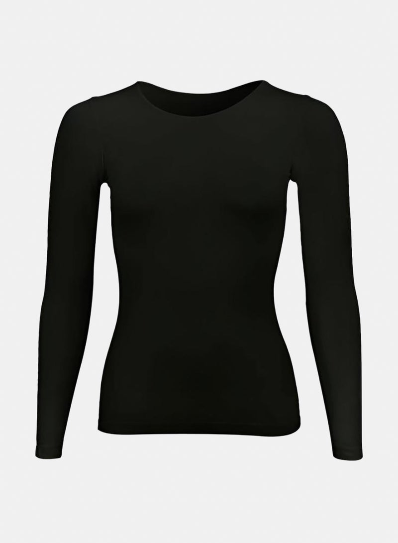 Silvy Lycra Celina Long Sleeves Round Neck Top - Image 1