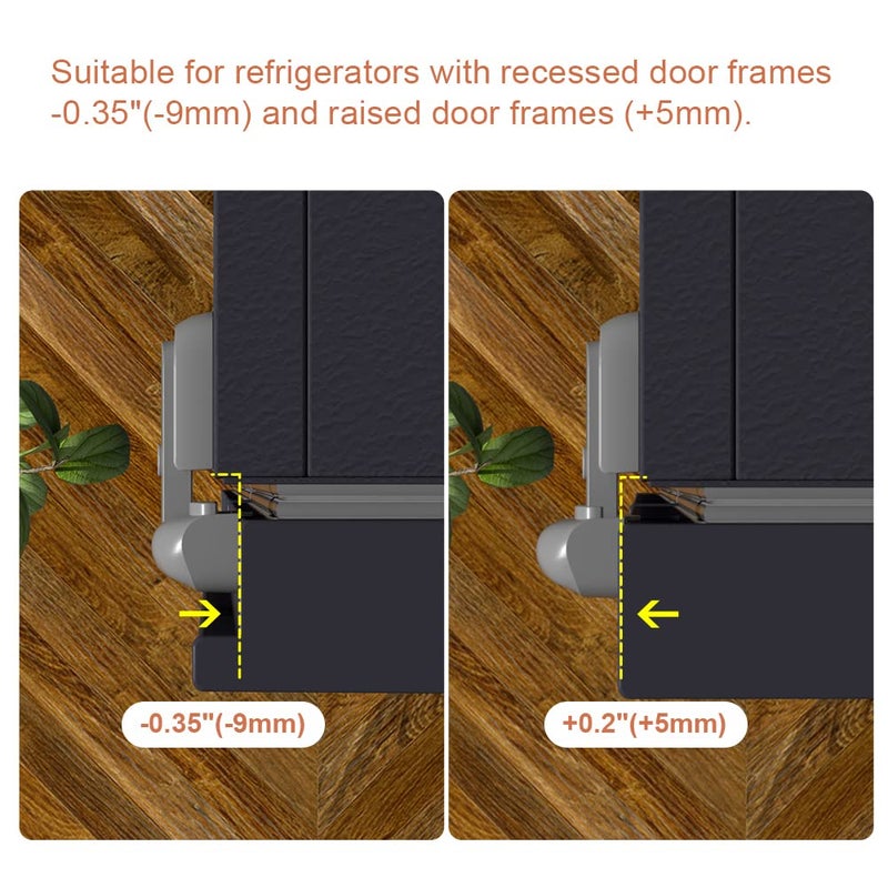 EUDEMON 1 Pack Updated Child Proof Refrigerator/Fridge/Freezer Door Lock Apply to Max 1"(25mm) Sealing Strip for Toddlers and Kids, no Tools Need or Drill (Grey) - Image 4