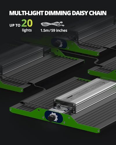VIPARSPECTRA P1000 LED Grow Light for Seed Starting Vegetables Bloom, Dimmable Plant Lights Dimming Daisy Chain Grow Lights for Indoor Plants Full Spectrum for 3x3/2x2 Grow Tent - Image 2