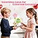 Letapapa Valentines Day Cards for Kids school 24 PACK Valentines Day Cards for Kids with Flowers Plaster Painting Kit Valentines Day Gifts for Kids for School Classroom Exchange Valentines Party Favors - Image 4