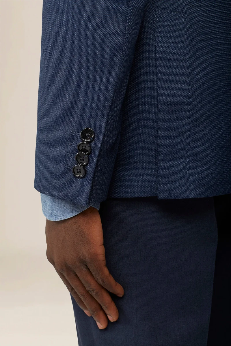 Doppelganger Blue Single-breasted jacket with peak lapel, semi-lined - Blue for Men | Best Price UAE