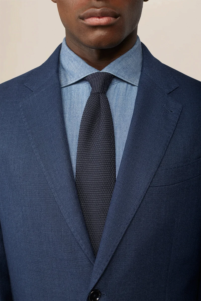 Doppelganger Blue Single-breasted jacket with peak lapel, semi-lined - Blue for Men | Best Price UAE