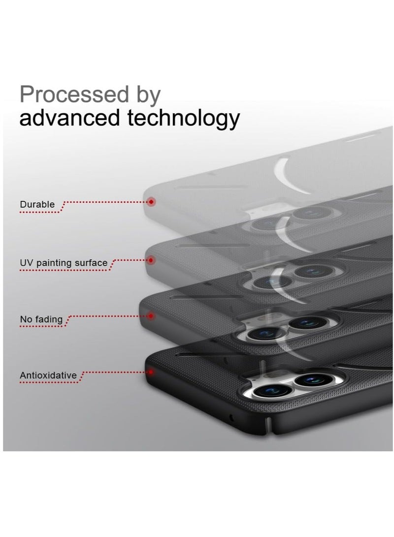 TIGER Super Frosted Shield Series Cover Case for Nothing Phone 2 – Sleek Black, Premium Protection, Anti-Scratch, Shockproof, Slim Fit Design for Ultimate Durability - Image 4