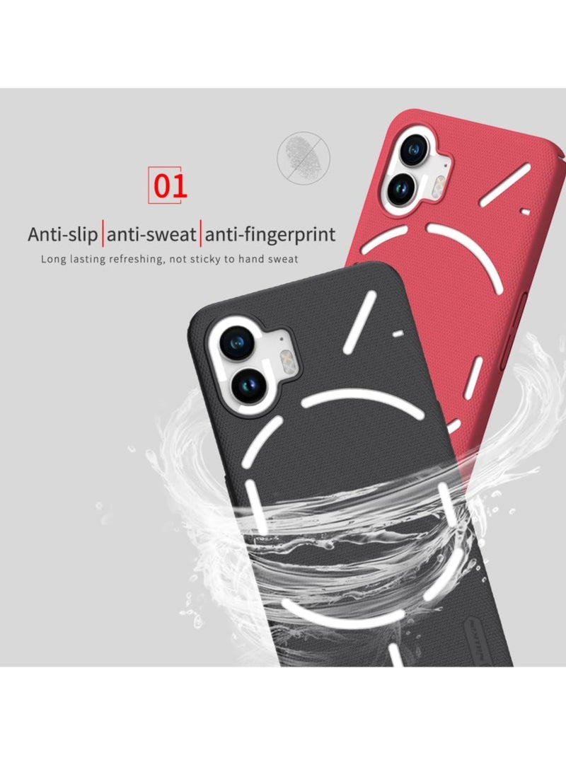 TIGER Super Frosted Shield Series Cover Case for Nothing Phone 2 – Sleek Black, Premium Protection, Anti-Scratch, Shockproof, Slim Fit Design for Ultimate Durability - Image 5