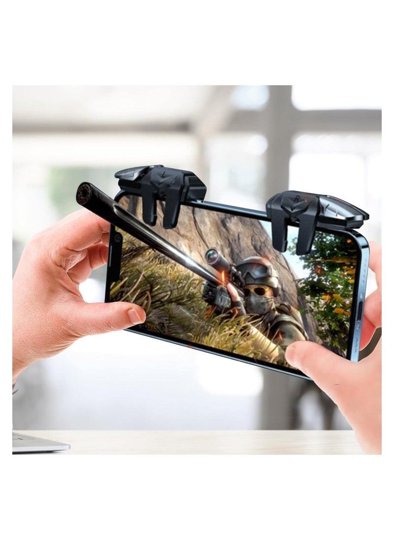Generic L1 R1 PUBG Mobile Trigger Controller Button Smartphone Mobile Game Triggers Compatible with iPhone and Android Most Phones  - Image 2