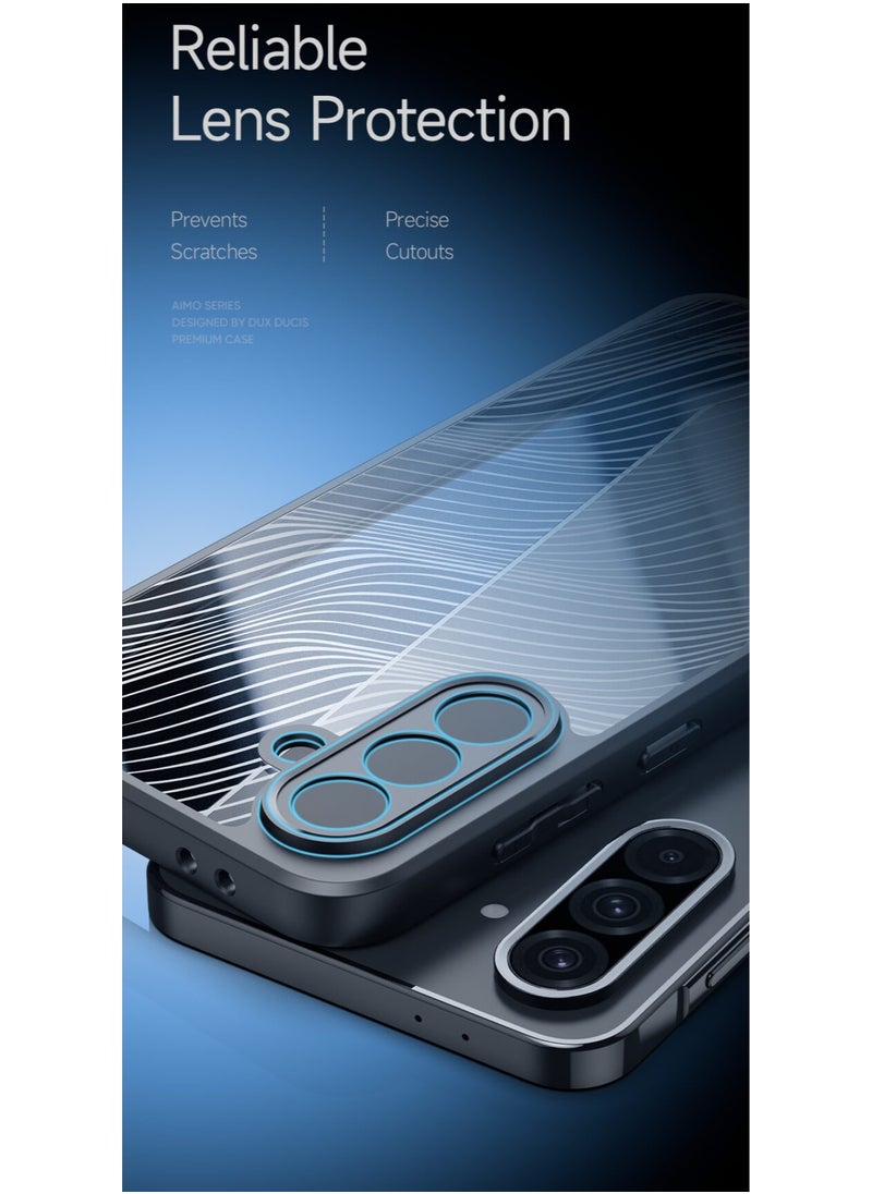 دوكس دوتشيز - غطاء هاتف Dux Ducis Aimo Series TPU+PC غير لامع مقاوم للسقوط لهاتف Samsung Galaxy A56 5G/A36 5G (أسود) - Image 1
