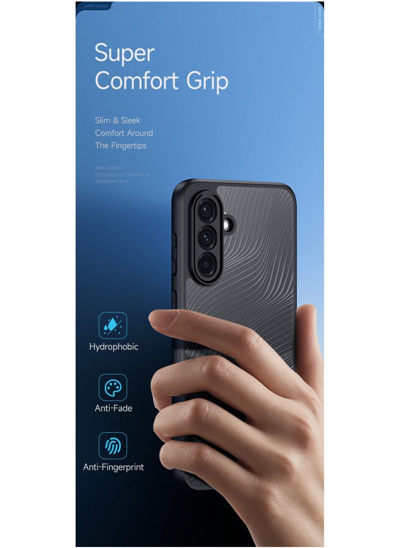 دوكس دوتشيز - غطاء هاتف Dux Ducis Aimo Series TPU+PC غير لامع مقاوم للسقوط لهاتف Samsung Galaxy A56 5G/A36 5G (أسود) - Image 1