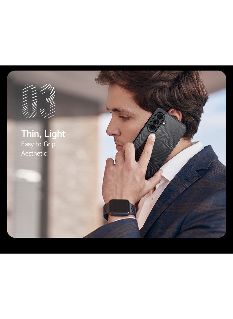 دوكس دوتشيز - غطاء هاتف Dux Ducis Aimo Series TPU+PC غير لامع مقاوم للسقوط لهاتف Samsung Galaxy A56 5G/A36 5G (أسود) - Image 1