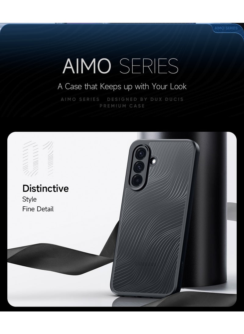 دوكس دوتشيز - غطاء هاتف Dux Ducis Aimo Series TPU+PC غير لامع مقاوم للسقوط لهاتف Samsung Galaxy A56 5G/A36 5G (أسود) - Image 1