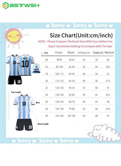 BSTWSH 2022 World Cup Argentina team jersey No. 10 Messi  men's and women's football suit suit fan uniform  - Image 2