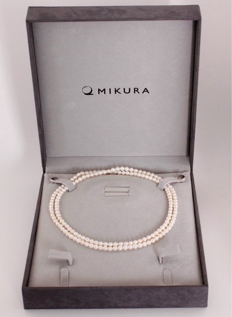 ميكورا قلادة 1st 90 سم ، لؤلؤ المياه العذبة ، جودة B ، لون أبيض ، 6.0-5.5 مم ، لا نهاية لها - Image 2